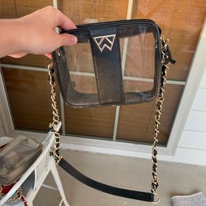 Kelly wynne black gameday purse
